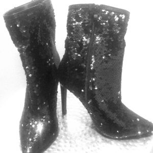Bella Marie Sequin Bootie Size 7